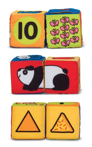 Melissa & Doug K's Kids Match and Build Soft Blocks Set