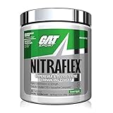 GAT Clinically Tested Nitraflex, Testosterone Enhancing Pre Workout, Green Apple,300 Gram