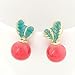 Picama Cute Candy Color Radish Stud Earrings,Radish Stud Earrings for Women,Girls