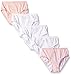 Trimfit Girls Tagless Combed Cotton Brief Panties 5-Pack of Underwear