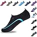 L-RUN Unisex Water Shoes Barefoot Skin Shoes for Run Dive Surf Swim Beach Yoga Shoes Sky Blue M(W:6.5-7.5)=EU37-38