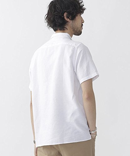 Amazon ナノ ユニバース Nano Universe ワイシャツ 綿麻パナマ