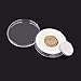 Xiaolanwelc@ 20 Pcs/Set Coin Storage Container Box 51mm Dia. Round Display Capsules Holder Ring Applied Clear Plastic Cases Collection Gifts (one)