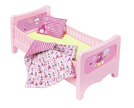 Zapf Creation 824399 Baby Born Bett mit Kuschelbettzeug, bunt