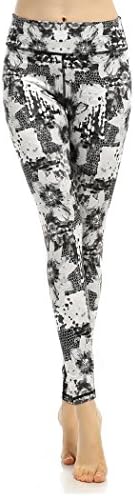 Threelove Women's Seamless Compression Yoga Pants Slim Fitness Workout Leggings With Inner Pocket White S