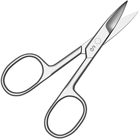 Sterling Beauty Tools Nail Scissors with Straight Blades, 3.5 Inches Long, Made from Japanese Stainless Steel with Bonus PVC Storage Bag