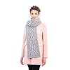100% Super Soft Merino Cable Knit Long Thick Cold Winter Aran Scarf