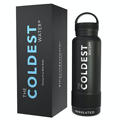 Coldest Sports Water Bottle 21 oz, (Loop Lid) Leak Proof, Vacuum
