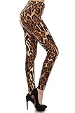 Leggings Depot Women's Best Selling Buttery Soft Popular Prints (Regular (Size 0-12), Jaguar Hype)