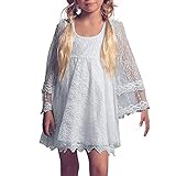 Flower Girl Lace Dress Kids Vintage Short Party