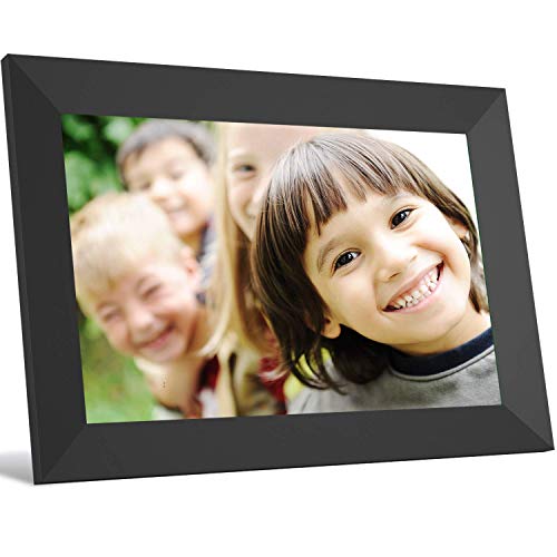 10.1 Inch 16GB Smart WiFi Cloud Digital Picture Frame with 800×1280 IPS LCD Panel, email Photos from Anywhere, Touch Screen, Wall-Mountable, Portrait and Landscape(Black)