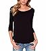 LIREROJE Women's Loose Backless Long Sleeve Top Blouse (S, Black)