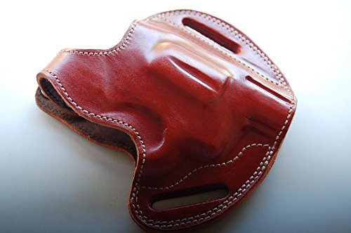 Leather Belt Holster for Armscor M206 38 Special (R.H) Black Tan
