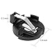 uxcell CR2016 2025 2032 Coin Cell Button Battery Holder Socket Black 5 Pcs