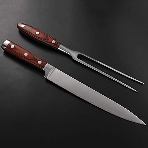Barbecue Fork Tool Set Knife Stainless Steel Barbecue Carving Outdoor Durable Fork And Knife Set Camping Picnic