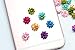 QianCraftKits 140Pcs Resin Flowers Layered Daisy Flower Resin Flatback Cabochon for DIY Phone Case/Scrapbooking/Craft Decoration 12mm(140pc,7colors) (style1)