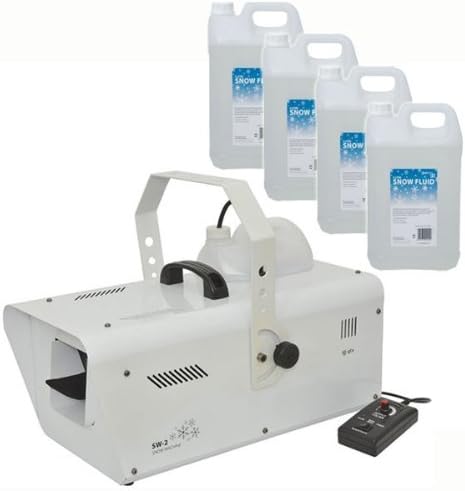 New - 1200w Snow Storm Machine with 20L of Snow Fluid