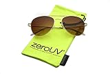 zeroUV - Small Classic Aviator Sunglasses 50mm Aviators