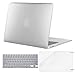 Mosiso Plastic Hard Case with Keyboard Cover with Screen Protector for MacBook Air 13 Inch (Models: A1369 and A1466), Silver