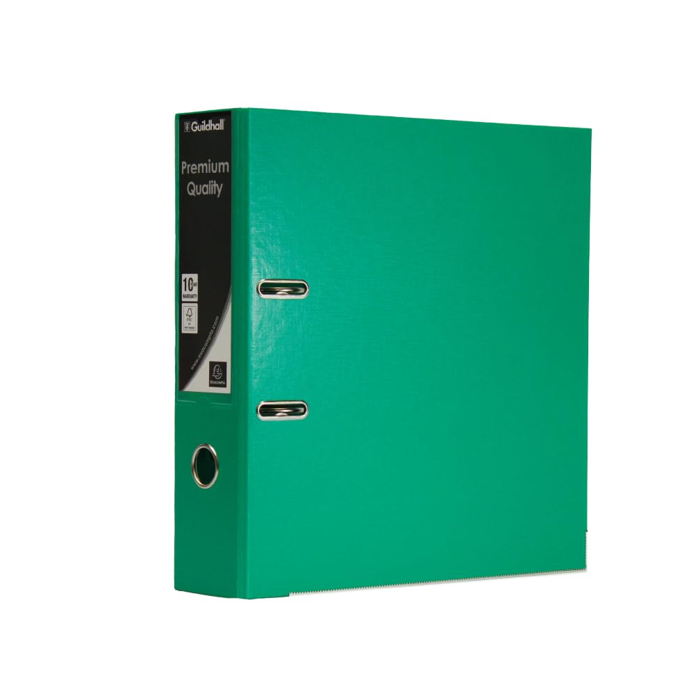 Exacompta Guildhall A4 Lever Arch File, 2 Ring - Green