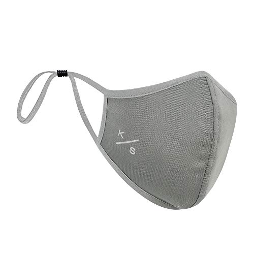 KeySmart Packable Face Mask w/Pocket (Light Grey)