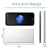 GETIHU Portable Charger 10000mAh 2 USB Ports Power Bank External Battery Ultra Slim Thin Design Powerbank Backup for iPhone X 8 7 6s 6 Plus iPad Mobile Phone Pack (Silver)