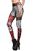 COCOLEGGINGS Womens Cool DigitalPrint Elastic Waist Athletic Outdoor Leggings Free Size