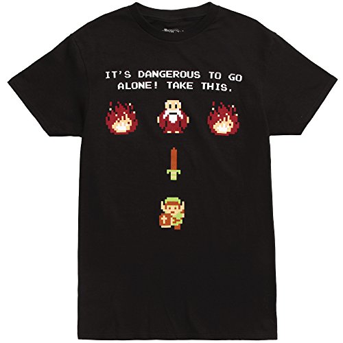 Nintendo Legend Of Zelda Dangerous Tee Shirt Large Black