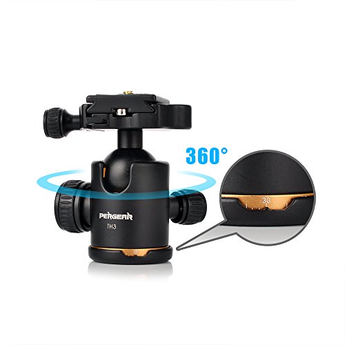 Pergear-Heavy-Duty-Photography-Camera-Tripod-Ball-Head-360-Degree-Fluid-Rotation-Tripod-Ballhead