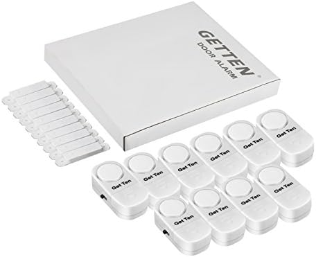 GetTen Wireless Home Door Window Burglar DIY Safety Security ALARM System Magnetic Sensor( Pack of 10)