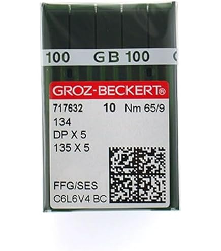 Amazon.com: 10 Groz-Beckert Gebedur 134 135X5 DPX5 Titanium Sewing