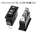 Nilight 6 Gang Toggle Rocker Switch Panel with Digital Voltmeter and Cigarette Socket Double USB Power Charger Adapter Overload Protection