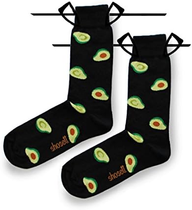 BLACK AVOCADO SOCKS - COLOURFUL SOCKS FOR MEN & WOMEN DESIGNED IN THE UK - SHOSETT
