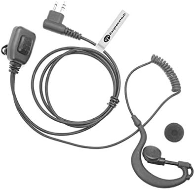 G Shape Radio Earpiece Compatible with 2 Pin HYTERA/HYT Radio TC300, TC500, TC518, TC600, TC610, TC620, TC700, TC900, TC1600