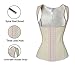 Charmian Women's Latex Underbust Waist Training Cincher Steel Boned Body Shaper Corset Vest Vest-Apricot Large