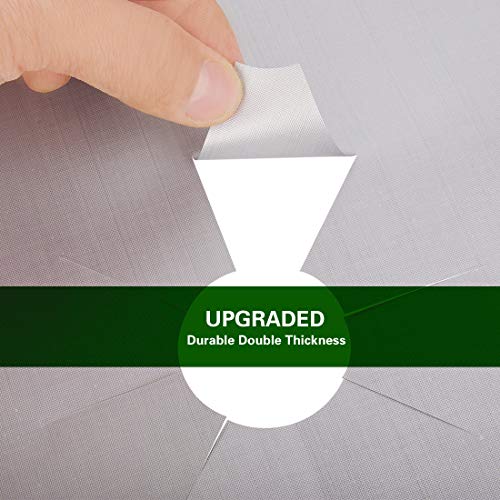 Stove Burner Covers Upgraded Double Thickness Silver Reusable Non-Stick Gas Stove Burner Liners Easy - //coolthings.us