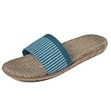 Urban CoCo Unisex Cozy Linen Summer Skidproof Indoor Slippers