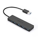 Anker 4-Port USB 3.0 Ultra Slim Data Hub for Macbook, Mac Pro / mini, iMac, Surface Pro, XPS, Notebook PC, USB Flash Drives, Mobile HDD, and More (Electronics)