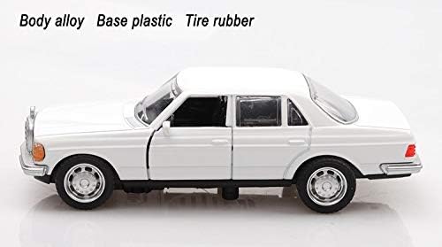 CWHMYB Model Car Mercedes-Benz W123 Retro Model 1:36 Simulation Simulation Die-casting Alloy Model Children's Gifts Car model (Color : White)