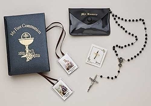 Roman Inc. 5 Piece Boy Commonion Set Black