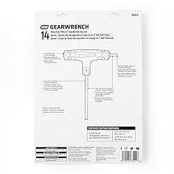 GEARWRENCH 14 Piece SAE/Metric T-Handle Hex Key Set
