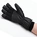 HIGHLOONG Men Waterproof Thinsulate Ski Snowboard Gloves Winter Warm Gloves Black (XL,Standard)