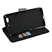 Blu Vivo 5 V0050UU Case,Mama Mouth [Stand View] Flip Premium PU Leather [Wallet Case] with Built-in Stand Credit Card/Cash Slots and Pocket Cover for Blu vivo 5 V0050UU Smartphone,Black