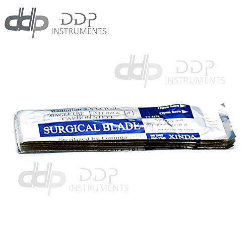 DDP 200 Scalpel Sterile Blades #22 with 2 Free Scalpel Handles #4