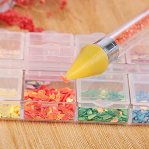 5Pcs Nail Rhinestones Picker' s Wax Replacement Head for Dual Ended Wax Nail Rhinestones Picker Replacement Wax Head Accessories - Thumbnail 5