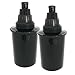Naples Naturals - AOK109-BLK-02 109X2 Alkaline Water Pitcher - Removes Chlorine and Contaminants Plus Increases pH (Black), Model 109 (with Extra Filter)