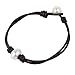 Bonnie Handmade Freshwater Pearls Bracelet Leather Wrap for Women Gothic Pearl Jewelry
