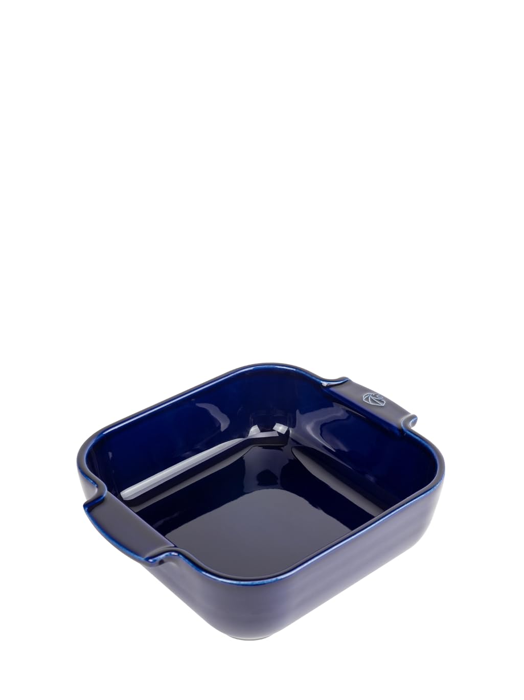 PEUGEOT - Square Ceramic Baking Dish - 21 cm (Including Handles) x 16.3 cm x 5.4 cm - Capacity: 1.1 L - 10 Year Guarantee - Made in France - Blue Colour