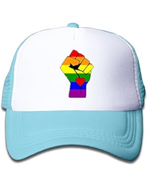 Supprt Gay Lesbian Youth Toddler Mesh Hats Boys and Girl Baseball Trucker Caps