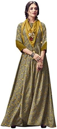 this kurti is specially made with silk slub garmwnt and silk digital print, the product has special machine embriodery and hand work and stone work